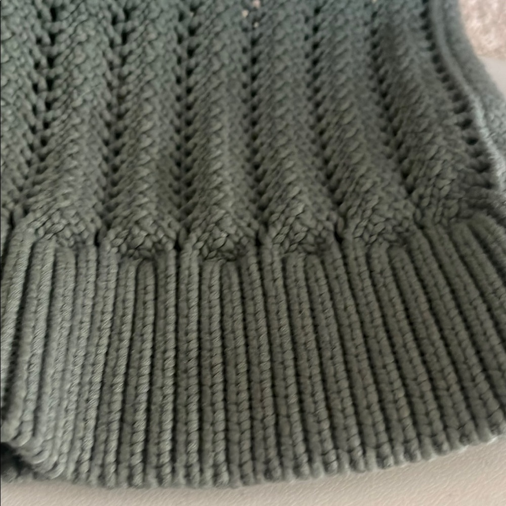 Cozy Olive Green Cardigan Sweater - Picture 13 of 15